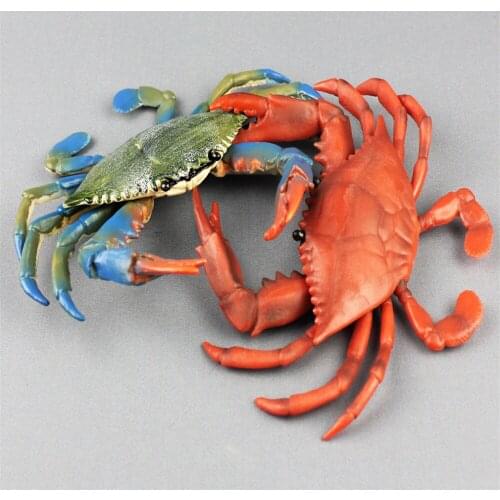 Simulation Mini Crab Collection Child Figurine Animal Model Home Decor Kids Toys Realistic Sea Animal Modern Model Accessories
