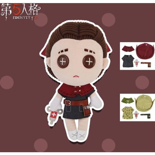 Game Identity V Doctor Fashion Emily Dale Anime Cosplay Change Suit Dress Up Clothes Plush Doll Costume Set Cute Xmas Prop Gifts