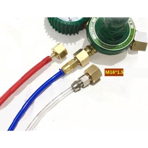 Brass fitting brass joint for Nitrogen pressure reducing valve M16*1.5 brass adapter