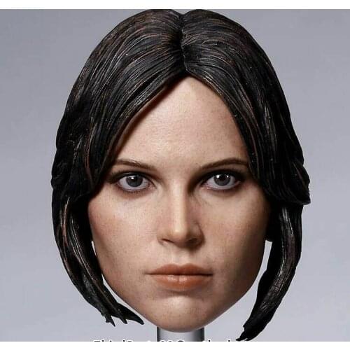 1:6 Scale Jyn Erso Short Hair Head Model For 12" Female Figure Body Toys Gifts