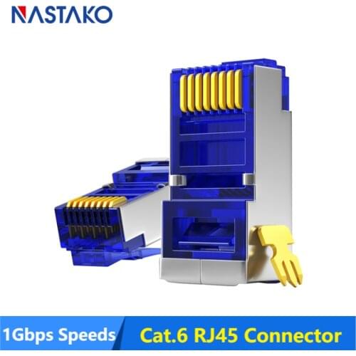 Cat5e Cat6 rj45 connector cat6 rj45 plugs network connector metal shielded modular Jack terminals