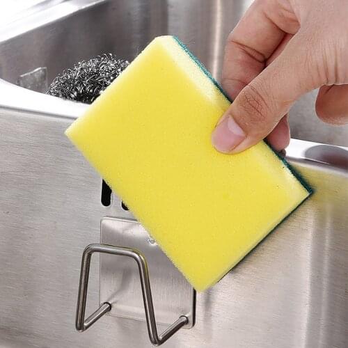 Kitchen Wire Wire Ball Rag Organizer Holder Sink Sponge Rack Drain Storage Shelf Stainless Steel Bathroom Kitchen Storage Rack