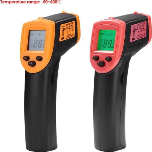 Handheld Non-Contact Infrared Thermometer Digital IR Industrial Thermometer Laser Pyrometer Thermometer, -50~600°C/-58~1122°F