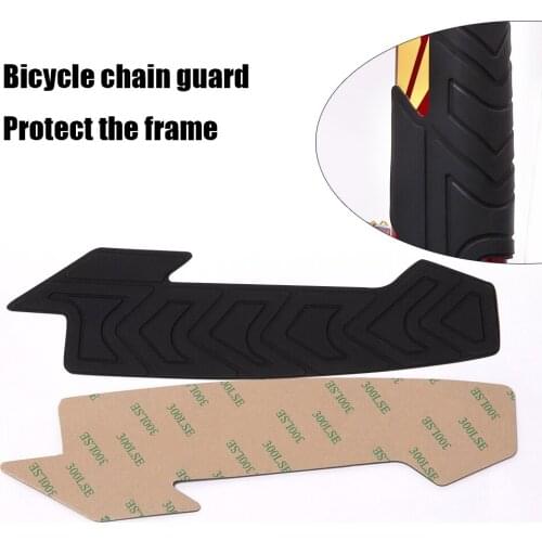 Bike Chainstay Protector Silicone Self-Adhesive Frame Chain Cover Bicycle Frame Guards Protector Bicycle Accessories
