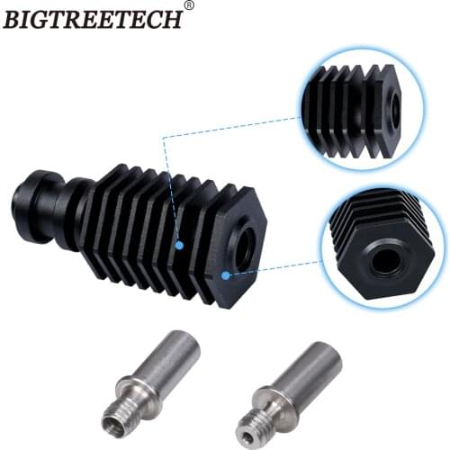 E3D V6 HeatSink Radiator Hexagonal High/Low Temperature Heat Break Throat 3D Printer Parts Heat Pipe Extruder for 3D Printer