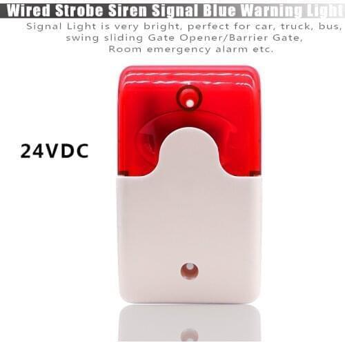 24v/12V DC Indicator light signal light Flashing warning Red LED lamp security alarm