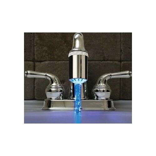 Led faucet light color temperature color led faucet 3 color faucet lights all copper LE-1002