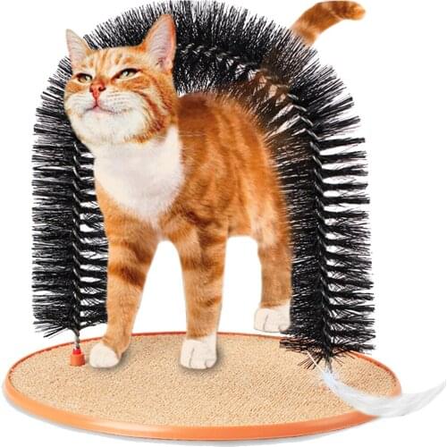 Comfortable Arch Cats Massager Pet Cat Cat Scratcher Mat Pet Grooming Supplies Cat Brush Comb Pet Toys Cat Antipruritic Tools