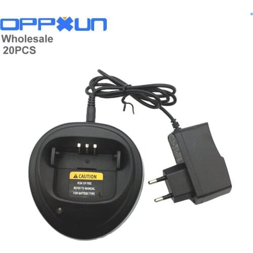 OPPXUN Ham Radio Walkie talkie Radio Battery Charger 110V-240V work for Motorola GP328 GP338 GP340 HT1250 MTX8250 PRO5150 C005