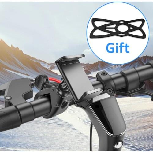 Bike Bicycle Phone Holder Scooter Motorcycle Handlebar Mount Bracket GPS Stand Non-Slip Mobile Phone Holder Cycling Accessories