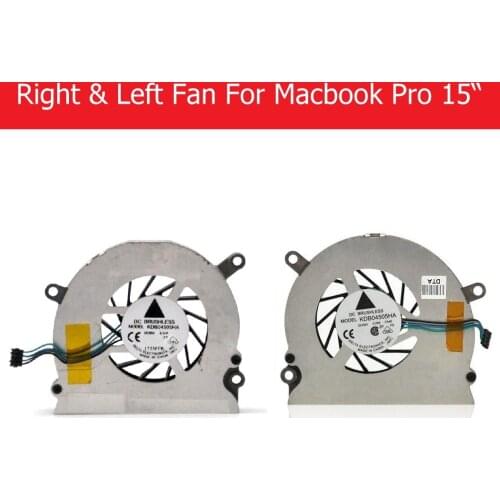 Weeten Left & right Cpu Cooling Fan for Macbook Pro 15.4" A1226 A1260 A1211 Core Cpu Fan of Laptop Internal Accessory KD804505HA