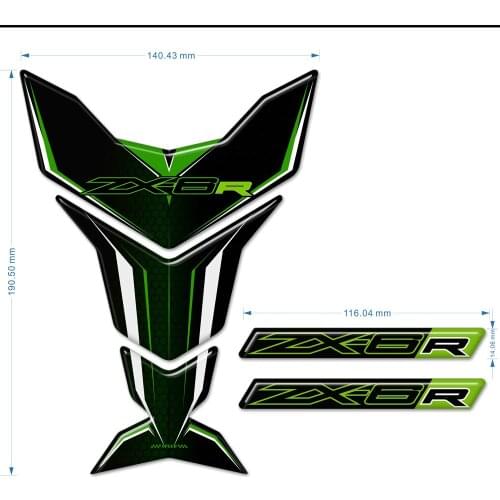 TankPad Sticker Protector For Kawasaki Ninja ZX-6R ZX6R ZX 6R Stickers Tank Pad Fairing Gas Knee Decal Motorcycle 2019 2020