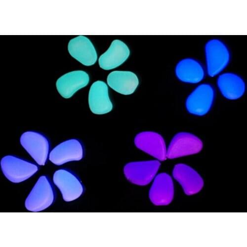 1/10Pcs Nice Glow in the Dark Pebbles Artificial Luminous Stone Walkway Aquarium Accessories Fish Tank Decor new 2021