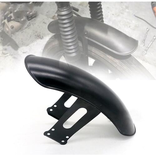 1Pcs Black Metal Motorcycle Front Fender Protector MudGuard Cover for Honda CG125 Motorcycle Retro Retrofit Fender