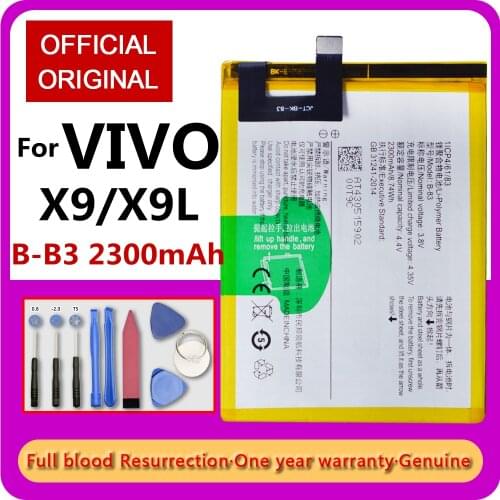 100% Original High Capacity Battery 3055mAh B-B3 for VIVO X9 X9L High Capacity Batteries Free Tools with Tools
