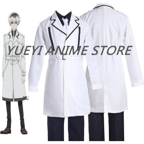 Anime Tokyo Ghoul Outfit Suit Set Coat Cosplay Costume Halloween Uniform Accessories Any Size