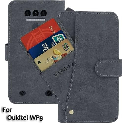 Leather Wallet Oukitel WP9 Case 5.86" Flip Fashion Luxury Front Card Slots Cases Cover Business Magnetic Phone Bags