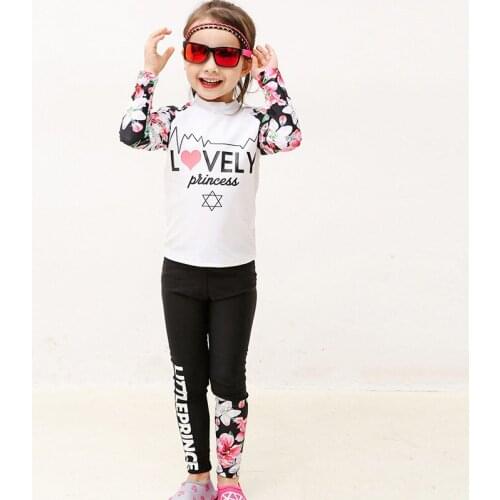 Swimsuit Baby Girls Rashgard Bathing Suit Kids Rash Guard Bikini Children Plus Size Suits Closed Clothing Split Long Sleeve