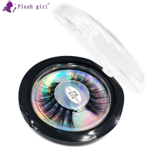Best Selling Flash Girl False Eyelashes Handmade 3D Faux Mink Eyelash Natural Thick Wispy Eye Lashes Makeup FG010