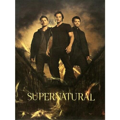 Supernatural Pre-Printed 11CT Cross-Stitch Complete Kit Embroidery DMC Threads Painting Needlework Handmade Knitting Decor