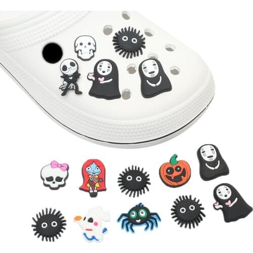 Novelty Single Sale 1pc PVC Shoe Charms Shoe Accessories Shoe Decoration for Croc JIBZ/ Wristbands Kids Party Xmas Hot Sale