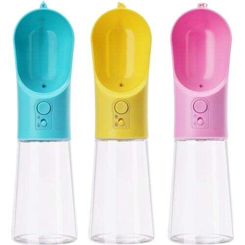 Portable Dog Water Bottle Leak-proof Pet Dog Drinking Bowl For Dogs Cats Walking Hiking Travel Puppy Dog Water Feeder Dispenser