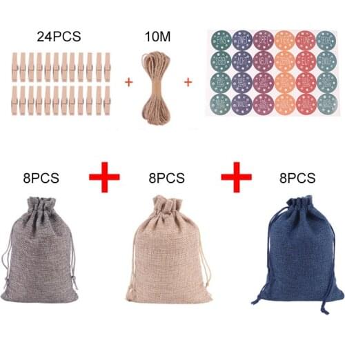 Christmas Drawstring Pocket Multipurpose Candy Gifts Bag Xmas Decoration for Home Living Room Bar TS2