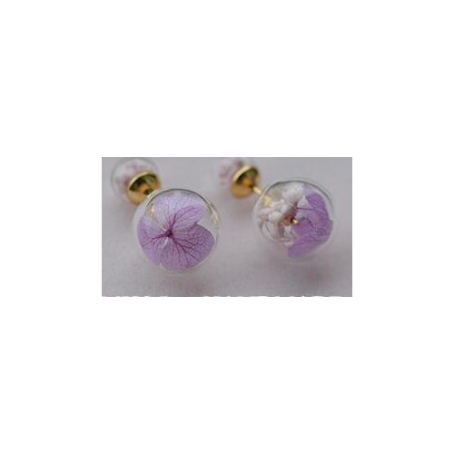 2X8mm--3X10mm--3X12mm--4X14mm--4X16mm--5X18MM--5X20mm Glass Bubble & Stud Earing DIY Double Pearl Beads Stud Earring