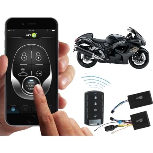 GPS Tracker Security Alarm System Real-Time Anti Thief Engine Start/Stop By App or Remote for Car Motorcycle NTG02M