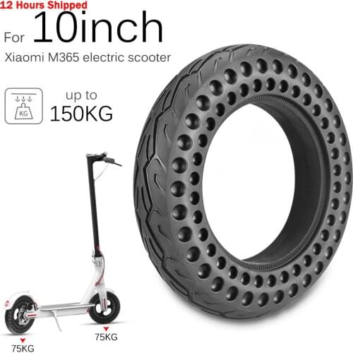 For Xiaomi M365 tire 10 inch Hollow Non-Pneumatic Scooter Anti-puncture Non-slip Solid Tyre Wheel Electric Scooter Replace tire