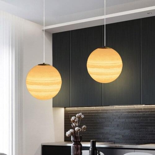 Modern Nordic Moon Lampshade Pendant Lights For Dining Room Bedroom Decor Hotel LED Hanging Lamp Fixture Ceiling chandelier