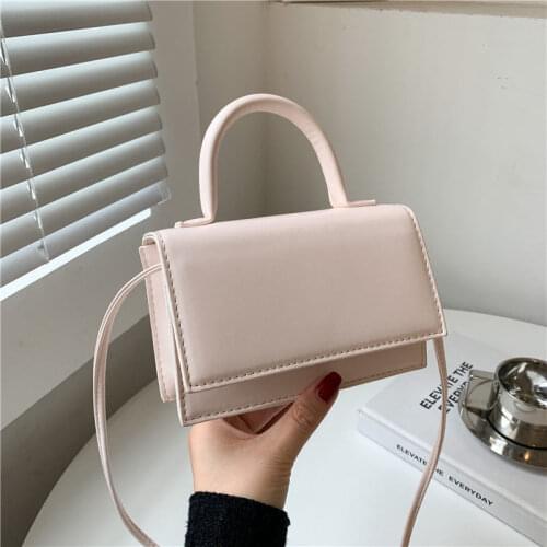 Crossbody Bags Handbag Shoulder Bag Female Designer Backpack Women Bag Solid Color All-match Texture Fashion 2021 New PU Leather