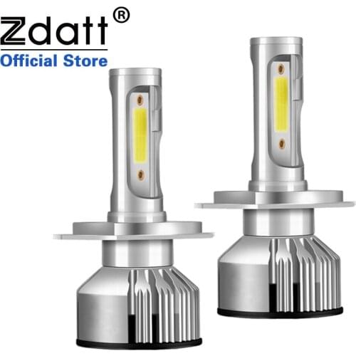 Zdatt H7 LED Car Headlight Bulbs H4 H1 H11 9005 HB3 9006 HB4 H7LED Light Canbus 72W 10000LM 12V 6500K Led Auto Lamps Foglights