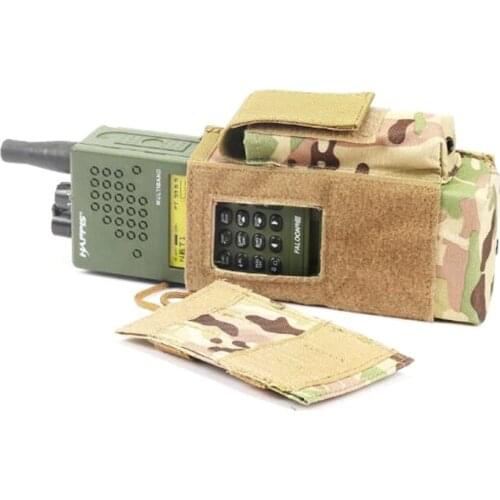 Outdoor Tactical Army Fan Walkie Talkie Pouch Universal Protective Cover Radio Station Bag Magazine Pouch