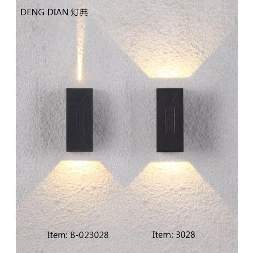 IP65 Outdoor garden wall light Up and Down Light LED COB Wall lamps corridor porch lights Cube 6W Warm Light