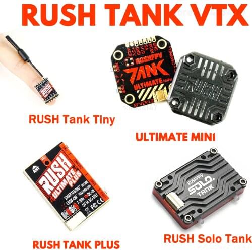 RUSH TANK Ultimate Mini/TANK PLUS VTX 5.8GHz 48CH 2-8s 800mW Video Transmitter Smart Audio AGC MIC FPV Racing Drone