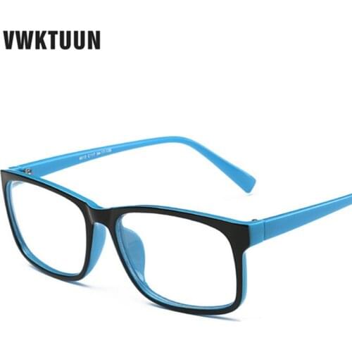 VWKTUUN Eye Glasses Frames For Women Optical Eye Glasses Myopia Frames Women Men Plain Glass Colorful Frame New Gafas de sol