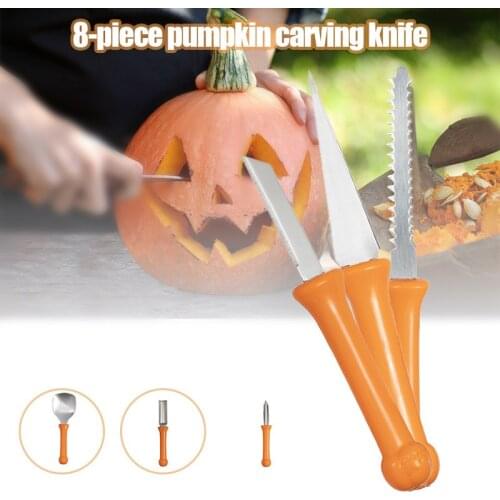 High-quality Halloween Pumpkin Carving Tool Set With Carrying Case Stainless Steel Tools Suitable For Children And Adults Ts1