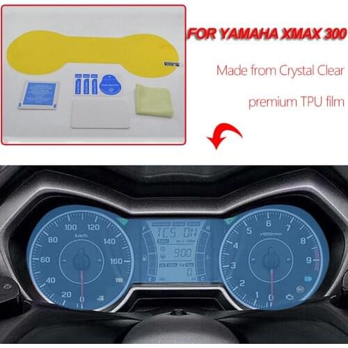 XMAX 300 moto Cluster Scratch Protection Film Instrument Dashboard Cover Guard TPU Blu-ray for YAMAHA XMAX 300