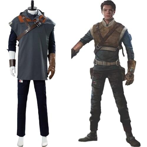 Star Jedi: Fallen Order Cal Kestis Cosplay Costume Suit Uniform Halloween Carnival Costume Men Women Custom