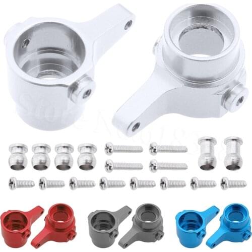 1 pair Rear Steering Knuckle Hub Carrier (AL.) For WLtoys 1/28 RC Car K969 K989 K999 P929 4WD Short Course Drift Off Road Rally