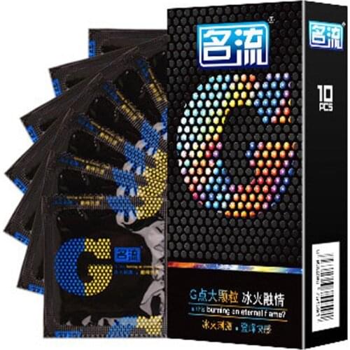 Mingliu 10PC Condoms Condoms With Clasp With Tendrils Natural Rubber Ultra Thin G-spot Stimulatio Lasting Penis Sleeve