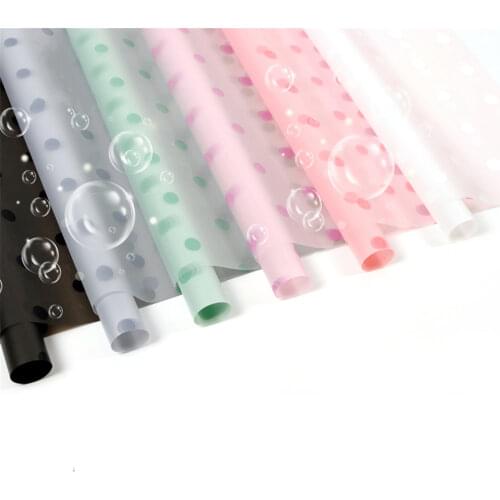 20sheets New Creative Waterproof Bubble Bouquet Floral Flower Packaging Material OPP Wrapping Film