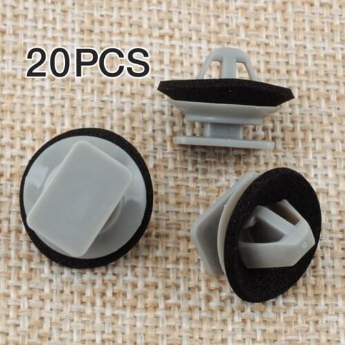 20Pcs Car Front Door Side Lower Molding Panel Trim Clips Fasteners Plastic KD5351SJ3A Fit For Mazda CX-5 2013 2014 2015 2016