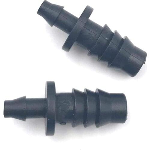 50pcs 4 / 7mm Splitter Adapter Connector Barb And Garden Irrigation Hoses Fittings Thread Hose Connector Irrigation System