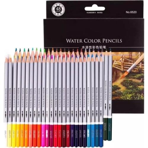 6520 water soluble color pencil painting filling color pen painting color pencil box stationery school supplies colored pencils