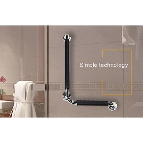 Bathroom Special 90 Degree Shower Anti-Slip Handrail Stainless Steel Bathroom Grab Bar Pregnant Women Elderly Anti-Skid Faciliti