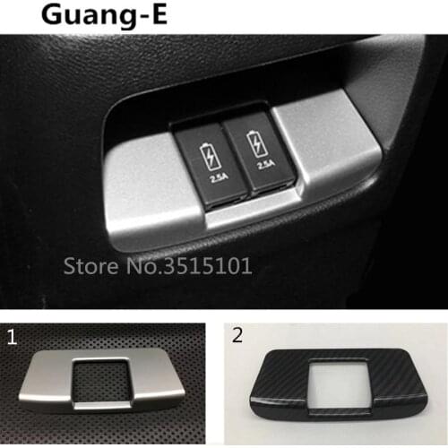 Car Inner Rear Control Socket Charge Cigarette Smoke Lighter Switch Frame Lamp Trim For Honda CRV CR-V 2017 2018 2019 2020