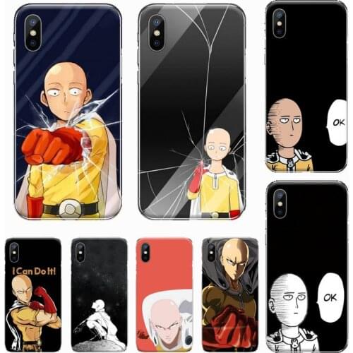 Anime One Punch Man Phone Case For iphone 12 5 5s 5c se 6 6s 7 8 plus x xs xr 11 pro max mini