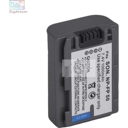 FP50 NP-FP50 FP51 1000mAh Battery for SONY DCR-DVD105 DVD405 DVD605 DCR-HC21 DCR-HC26 DCR-30 DCR-HC28 PM094